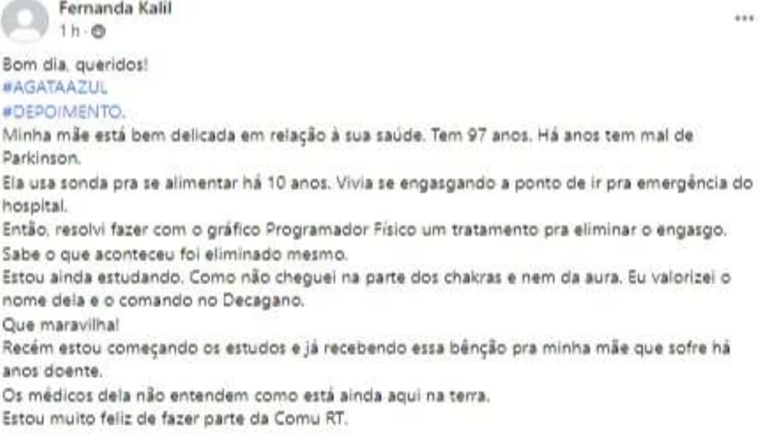 Depoimento 2 de aluna da COMU RT