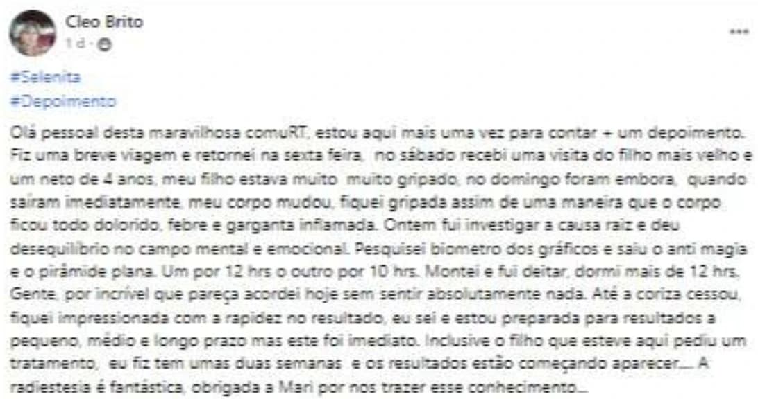 Depoimento 3 de aluna da COMU RT