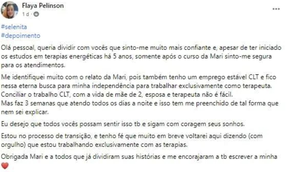 Depoimento 7 de aluna da COMU RT